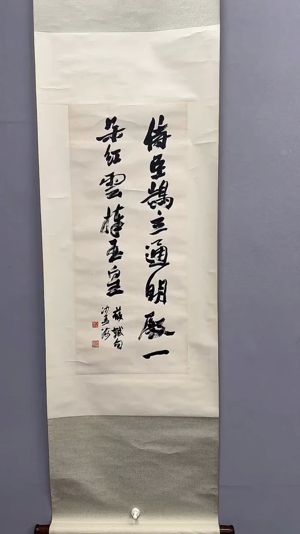 【闪购商品】书法沙老师 侍臣鹄立通明殿 立轴