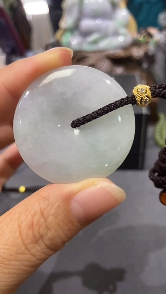 翡翠未镶嵌颈饰橙**紫吊坠