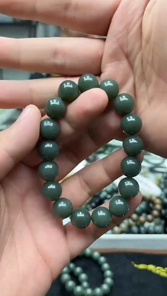未镶嵌手串和田玉新疆且末蓝13