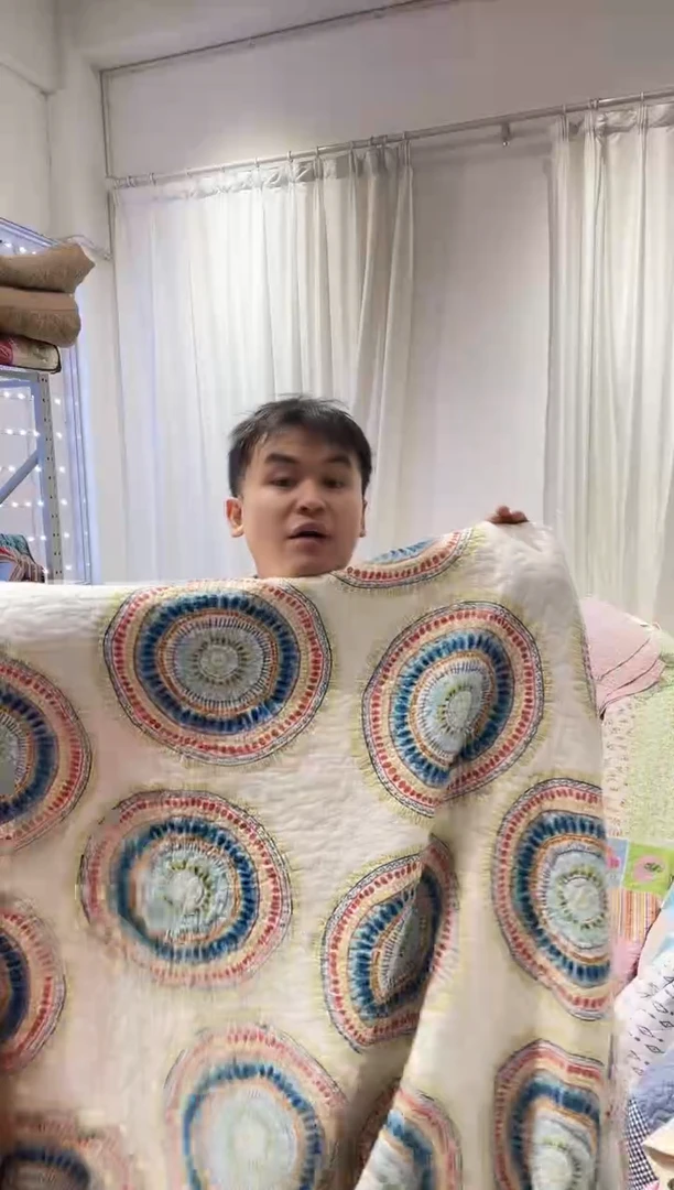 棉240*240纯棉床盖204号微瑕