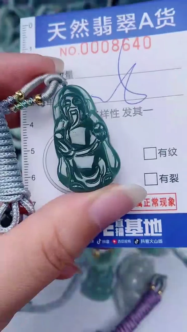 翡翠未镶嵌颈饰00008640