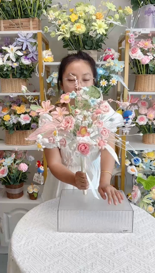 纯手工毛线花定制款