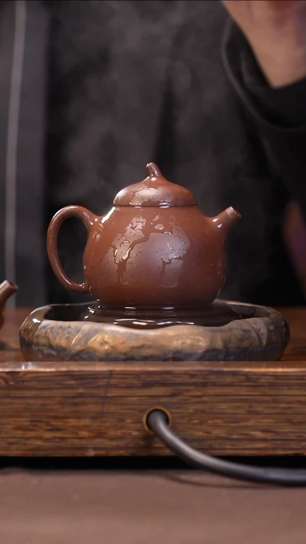 茶壶紫砂紫砂茶壶 紫泥 茄瓜壶 WYJ