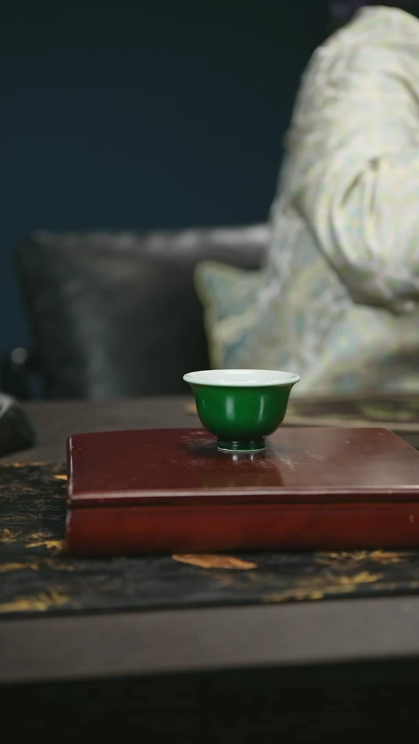 【闪购商品】 瓷堂里郎窑绿杯子