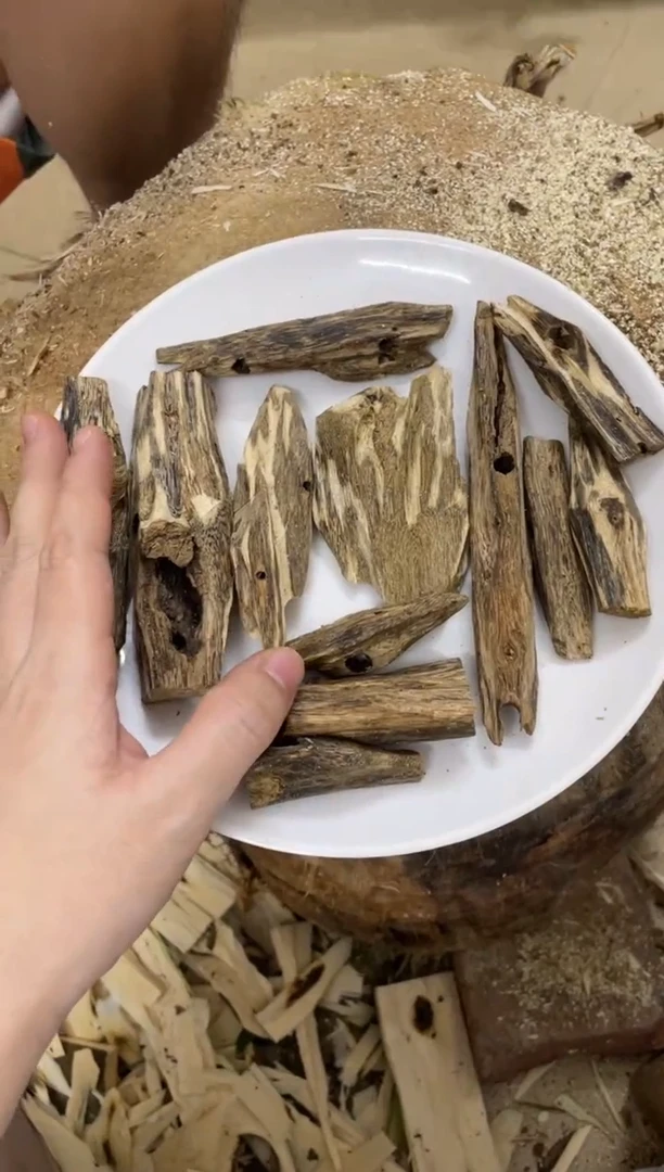 沉香沉香碎屑棋楠沉香 原料文创 （镂空）