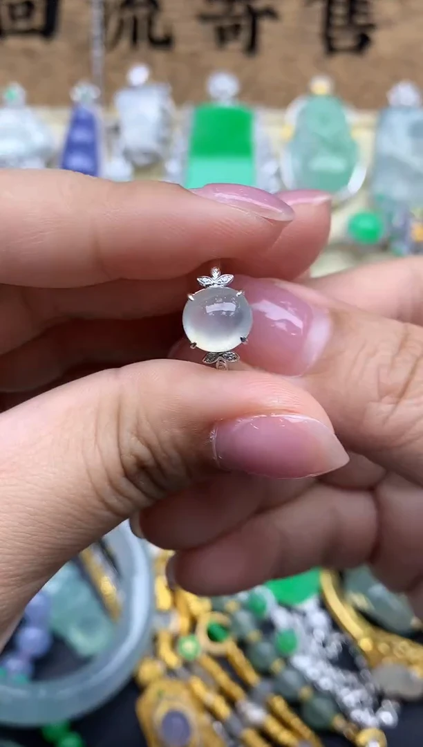 【闪购商品】翡翠戒指18K金镶嵌410-中国好珍宝