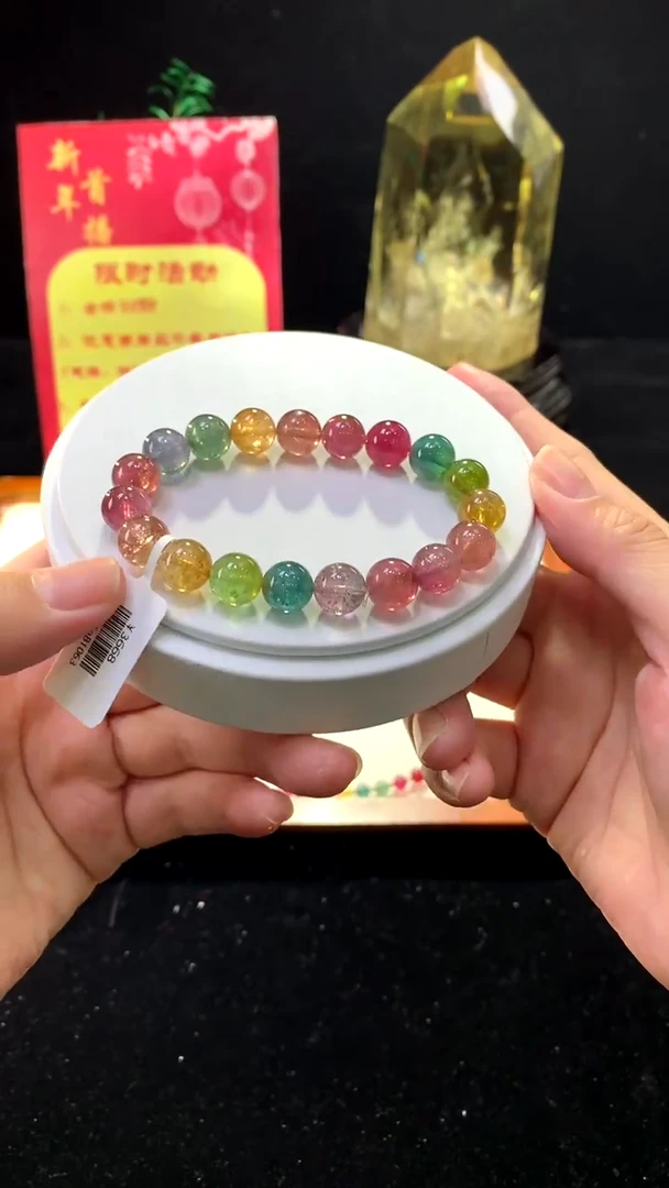 【闪购商品】碧玺手链未镶嵌【梦源珠宝】10m天然碧玺单圈手链