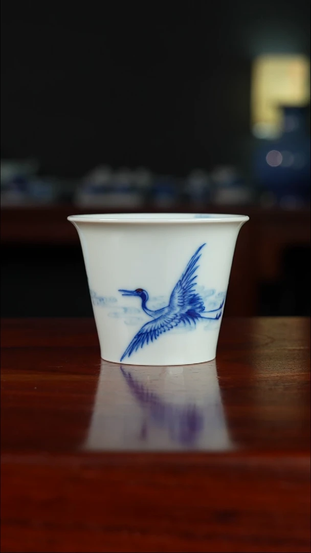 祖传窑真柴窑传承400年瑞鹤主人杯
