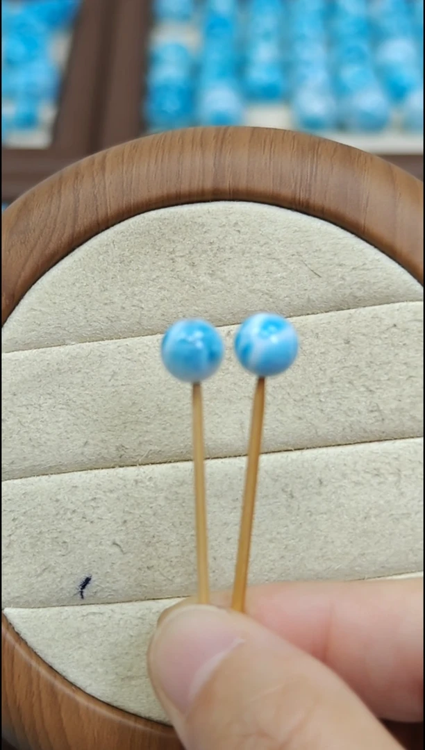未镶嵌针钠钙石（海纹石）珠宝半成品钢*多样性发2
