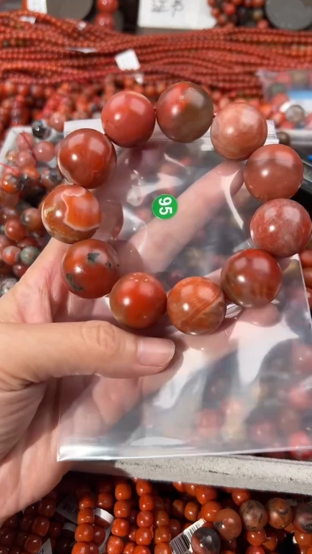 南红玛瑙手串未镶嵌22