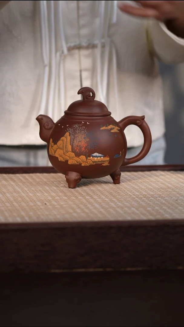 茶壶紫砂紫泥 300cc