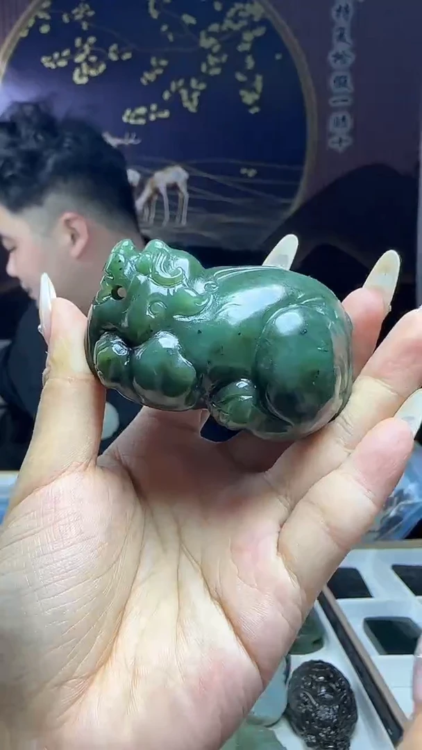 和田玉未镶嵌把件和田玉买一发一