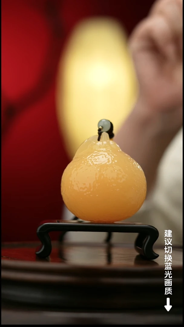 玉【大吉大利】天然玉石手把件