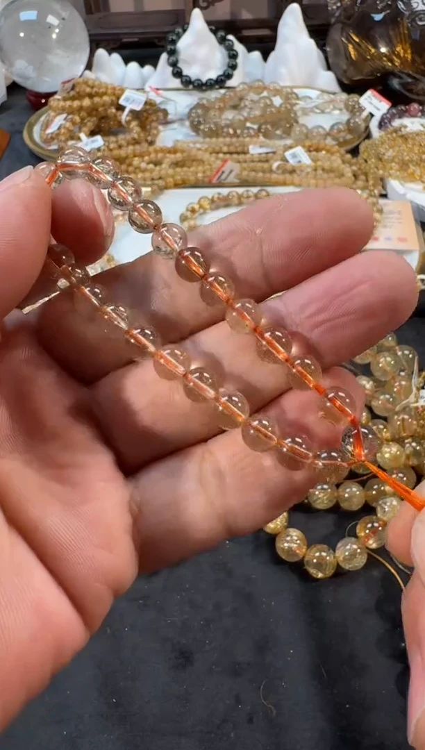 未镶嵌手串发晶SJ-564金发晶