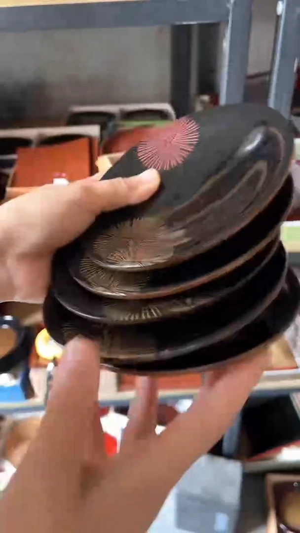 金**水39.实木胎大漆一套