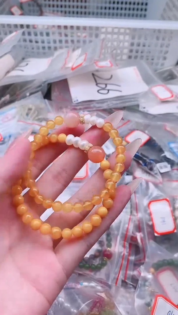 未镶嵌蜜蜡手链多样性发拍一发一