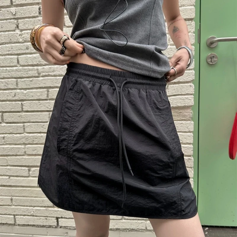 【MY SHAN】夏季新款时尚百搭韩版设计师款显瘦气质短裙5376