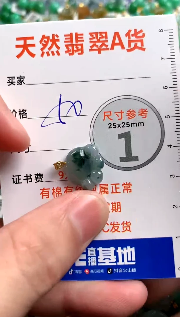 【闪购商品】翡翠颈饰18K金镶嵌13007716