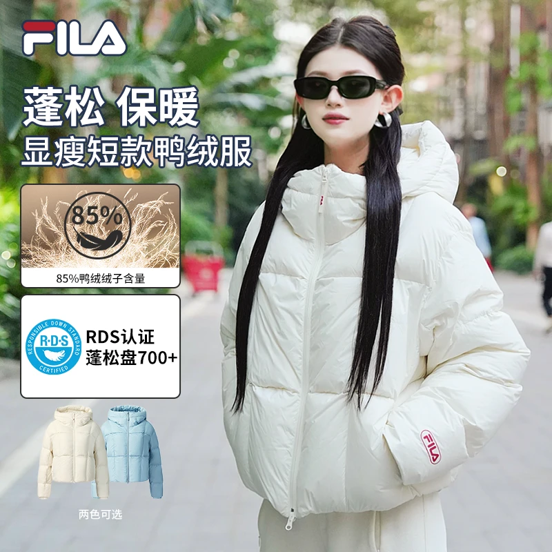 【85%多彩羽绒服】Fila/斐乐女士秋冬新款鸭绒时尚运动F11W549901F