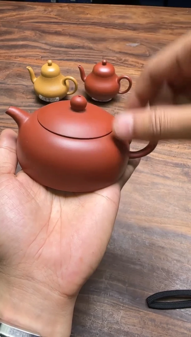茶壶紫砂汤华刚 大红袍 伴月