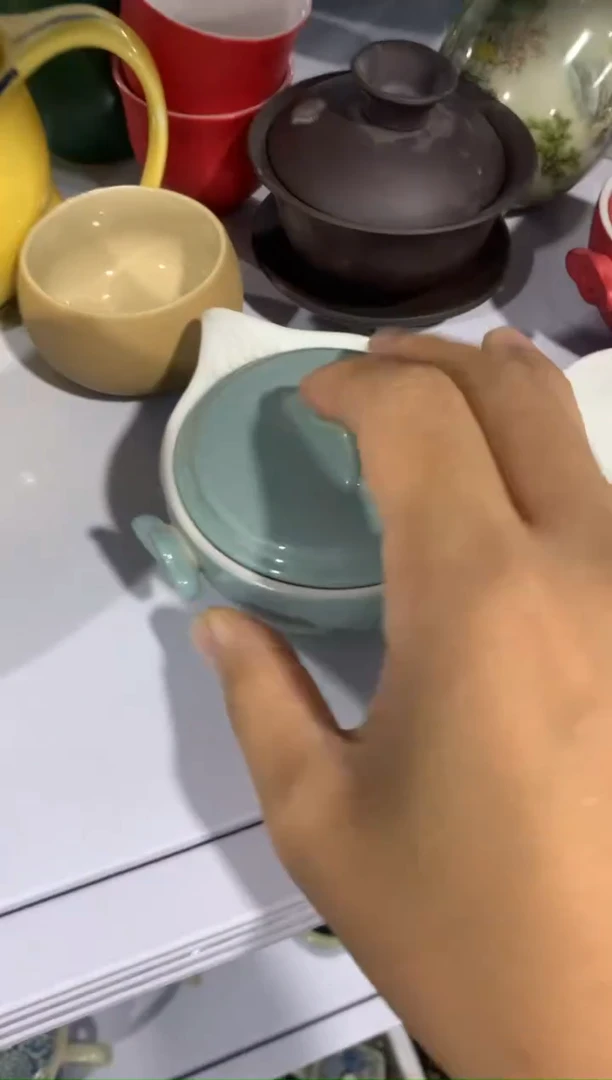 【开播福利】哥窑、羊脂玉、一壶带俩杯@@@@@@@@@