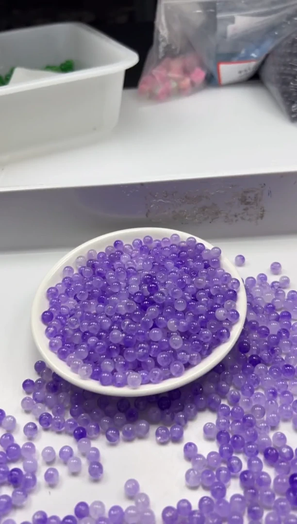 未镶嵌颈饰水晶W1838紫水晶6mm*50颗