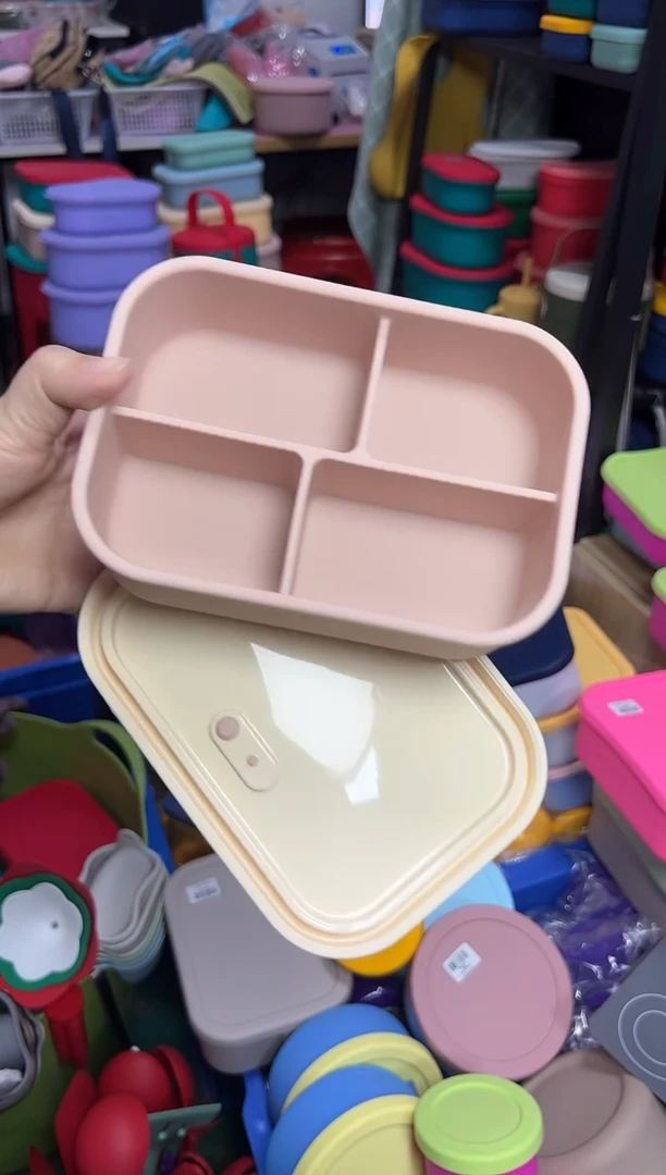 硅胶HX-粉底米盖-小4格排气盒