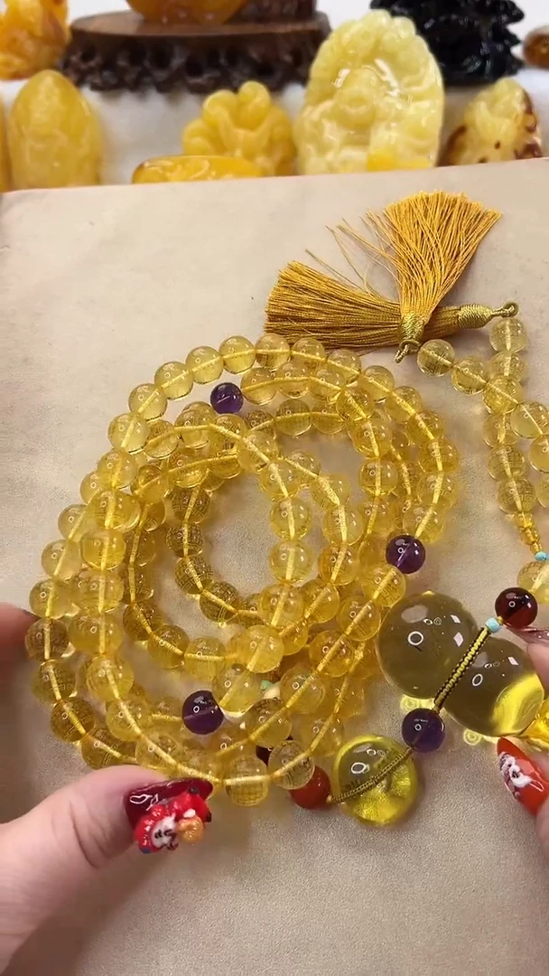 【闪购商品】琥珀颈饰未镶嵌项链