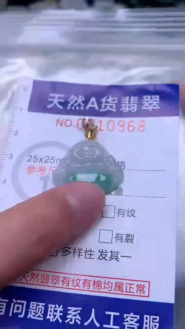 吊坠(赠链)未镶嵌翡翠1