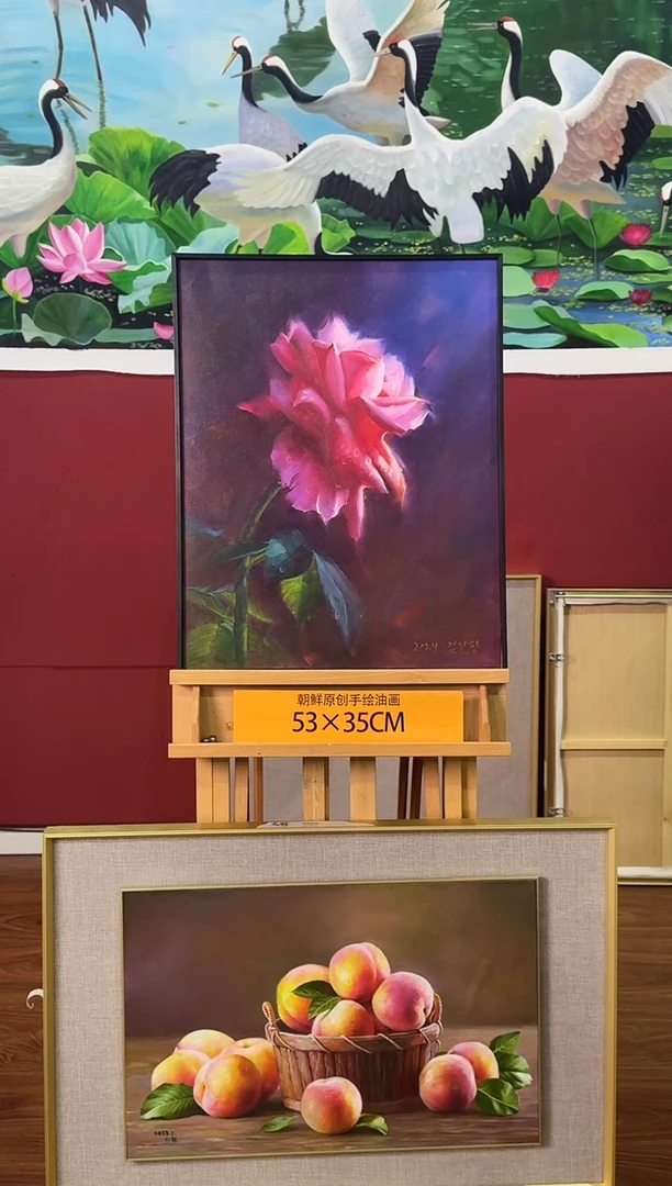 油画【34号】约53*35cm丨朝鲜原创纯手绘孤品油画丨顺丰包邮