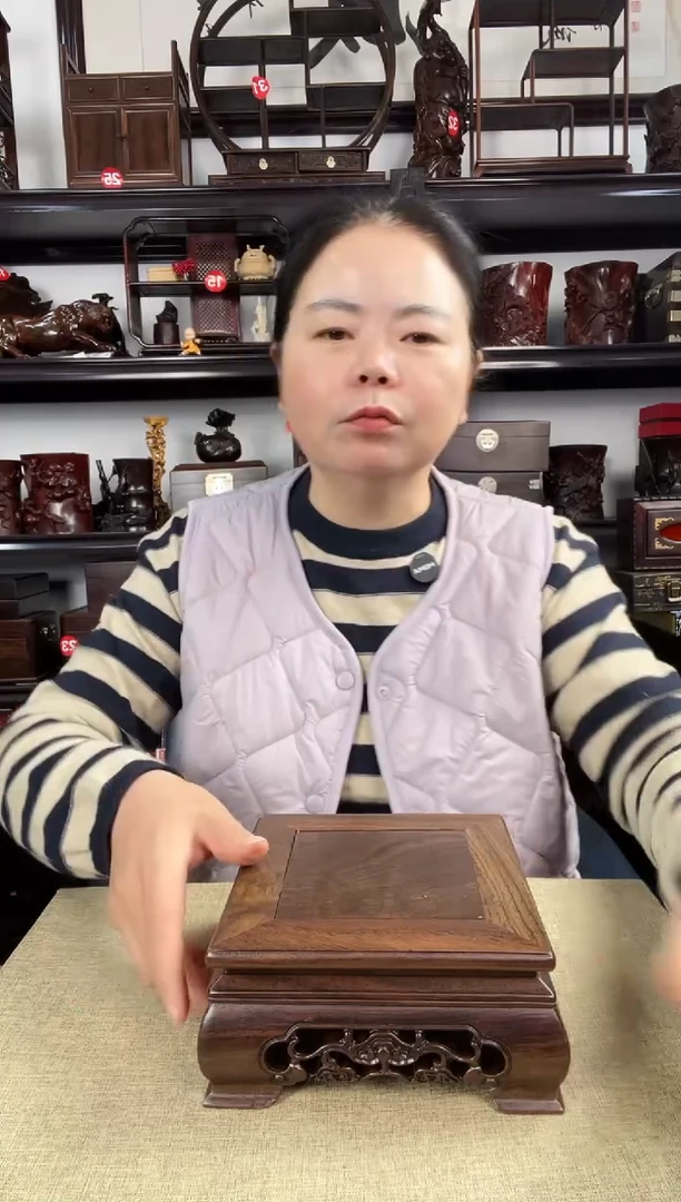 木灵芝正方老李红木工艺品