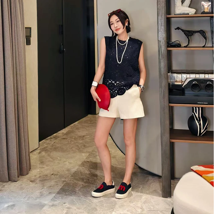 PENNYPENG轻便随性百搭休闲出游老钱风度假时尚拼色通勤帆布鞋