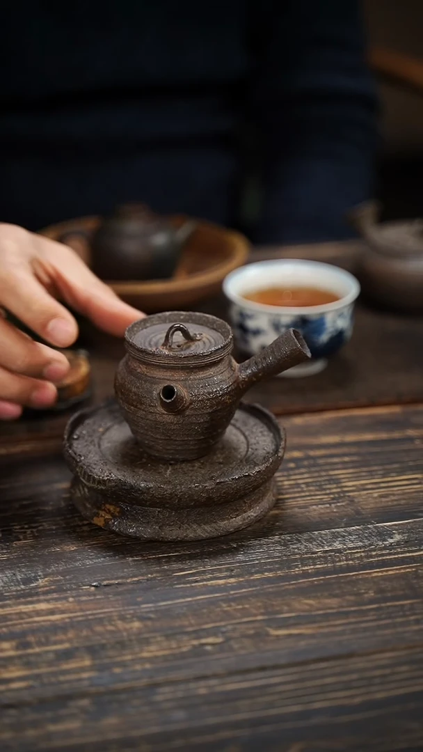 全手工制作 南蛮 侧把壶  90cc