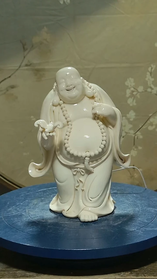 观音德化瓷弥勒造像高30公分