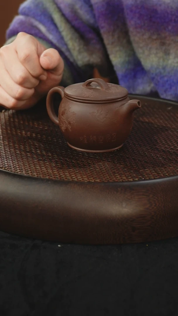 茶壶紫砂汉瓦 底槽清
