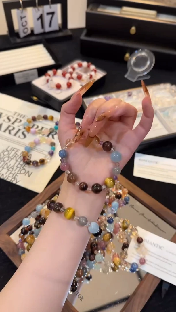 合金手链水晶日月同辉x2643