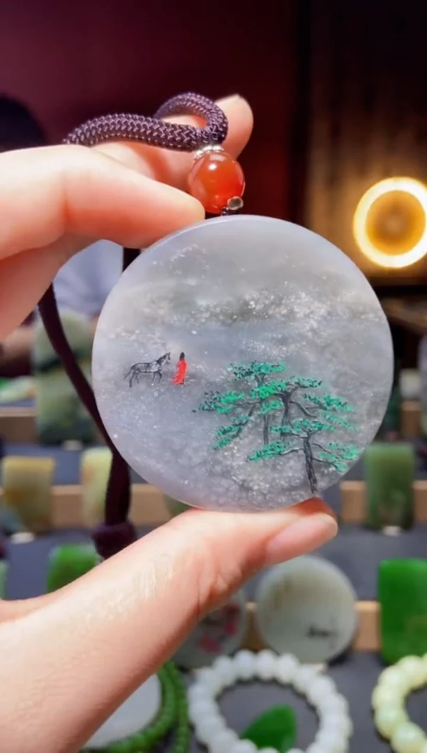 和田玉未镶嵌挂件yc