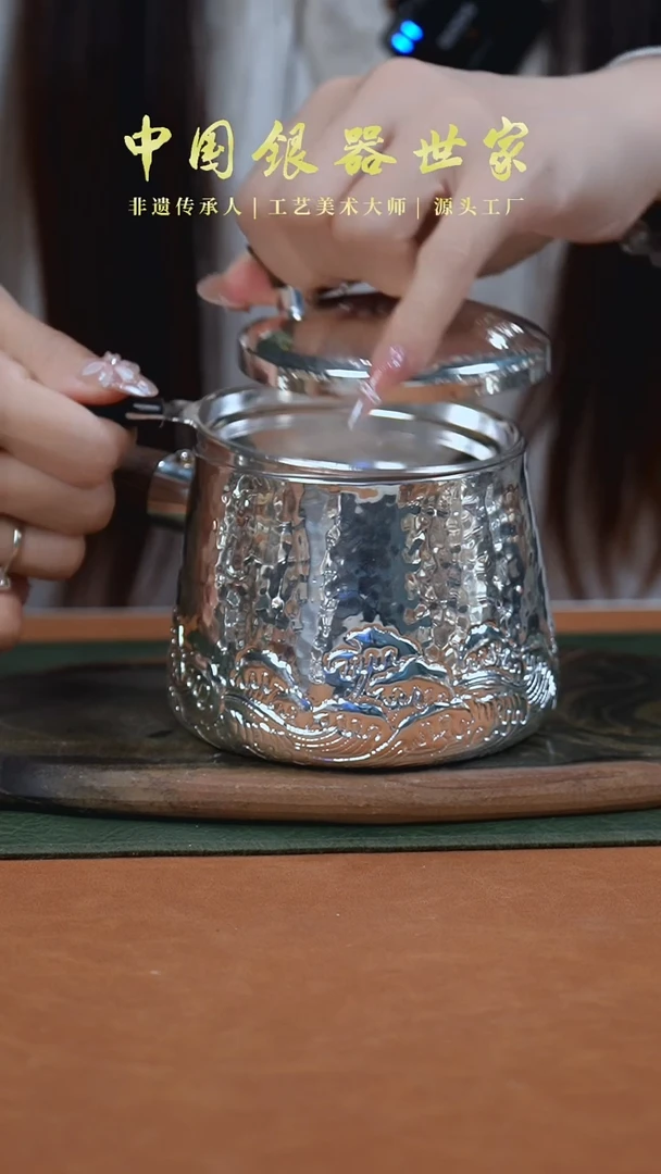 手工海浪侧把烧水泡茶壶999