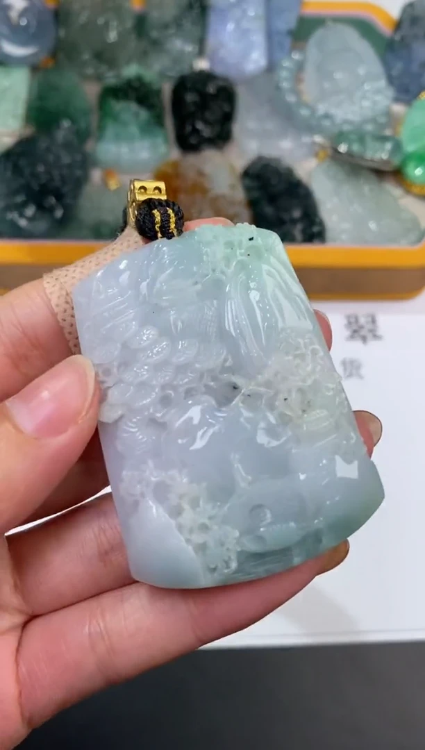 未镶嵌挂件翡翠371163   多人