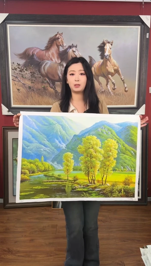油画【5号】约50*70cm丨朝鲜原创纯手绘孤品油画丨顺丰包邮