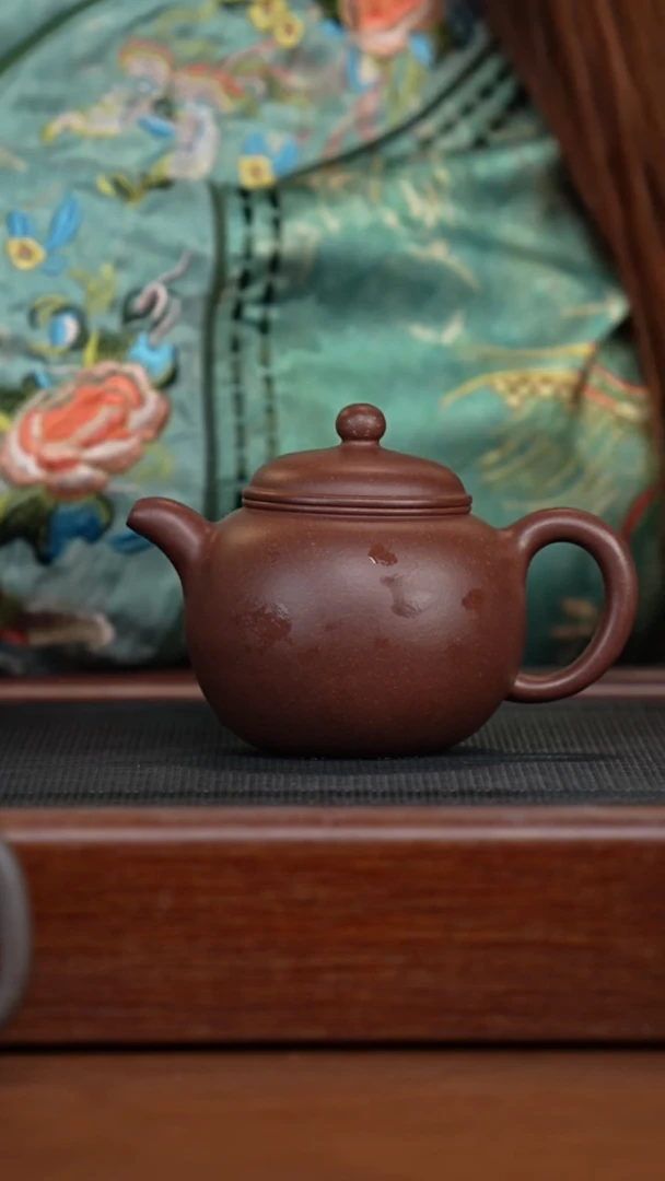 茶壶紫砂花块紫泥匏尊