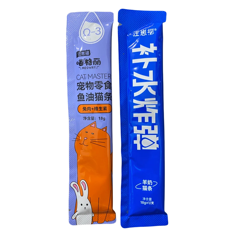 汪崽福宠物零食猫条混合口味100条