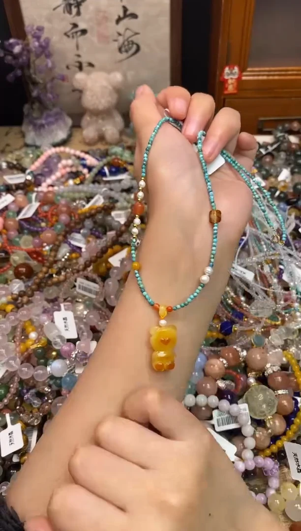 蜜蜡颈饰未镶嵌217