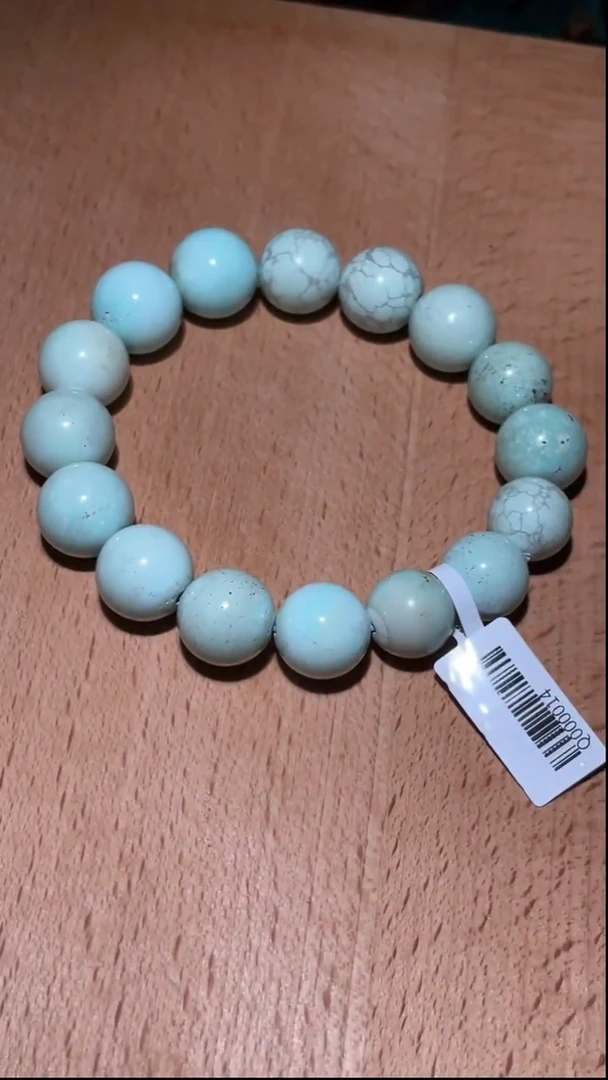 定制绿松石q00014   圆珠手串