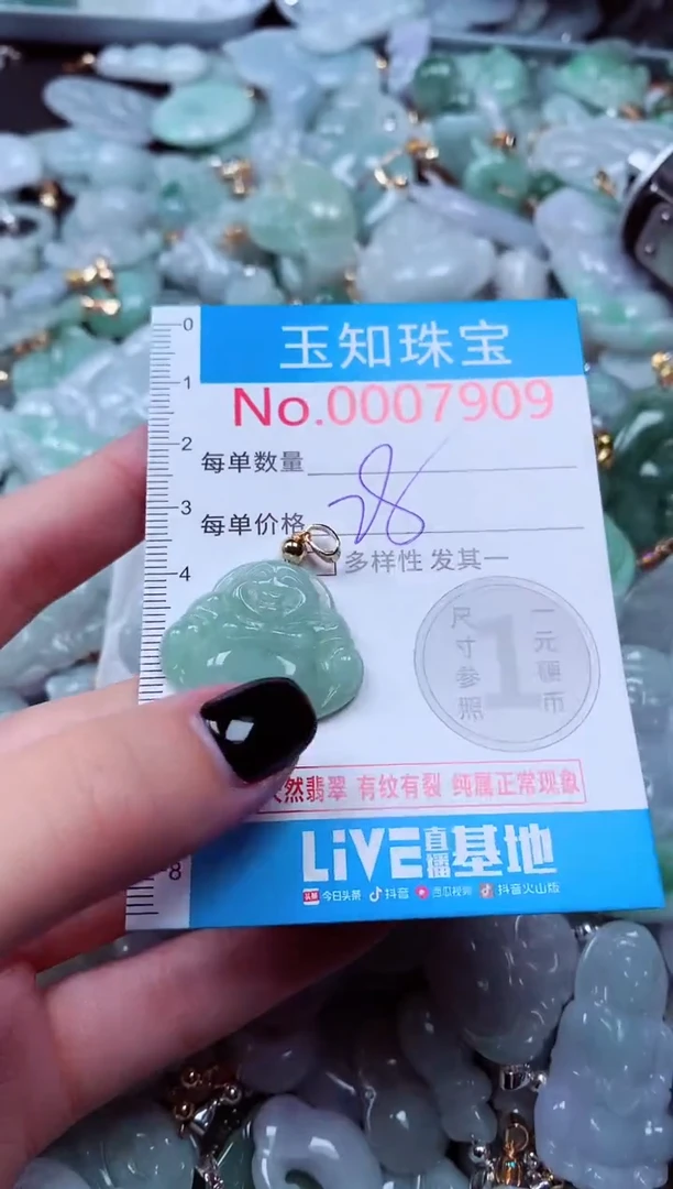 吊坠(不含链)未镶嵌翡翠7909