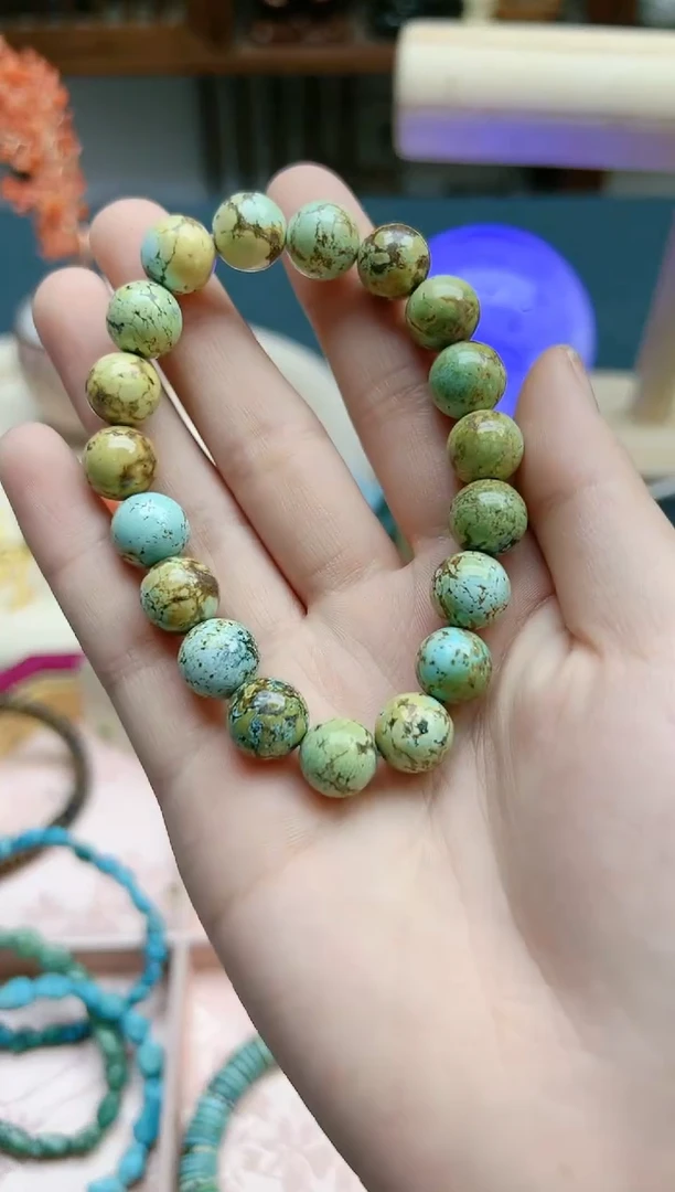 【闪购商品】绿松石手串未镶嵌松石10+mm手串*1 ZD