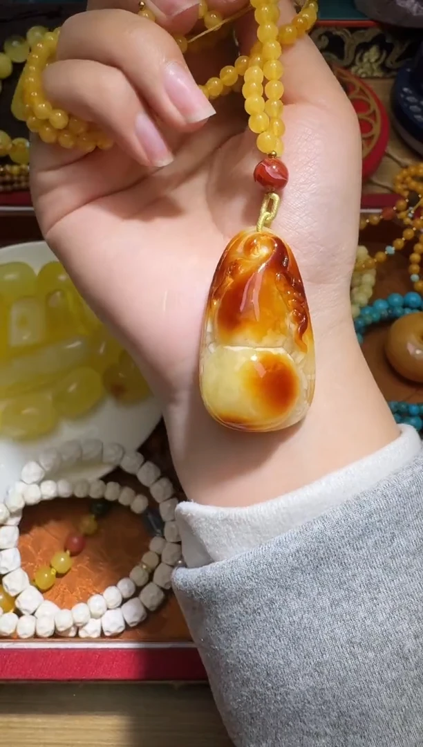 琥珀颈饰未镶嵌多样性发一件  139