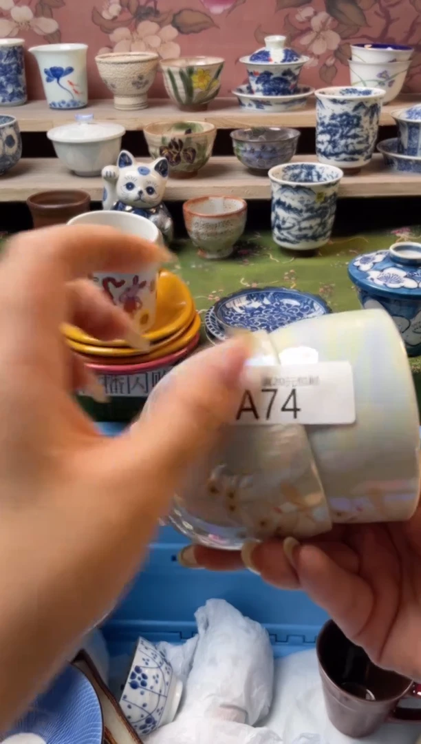 瓷片小*儿瓷器瓷器瓷器A74