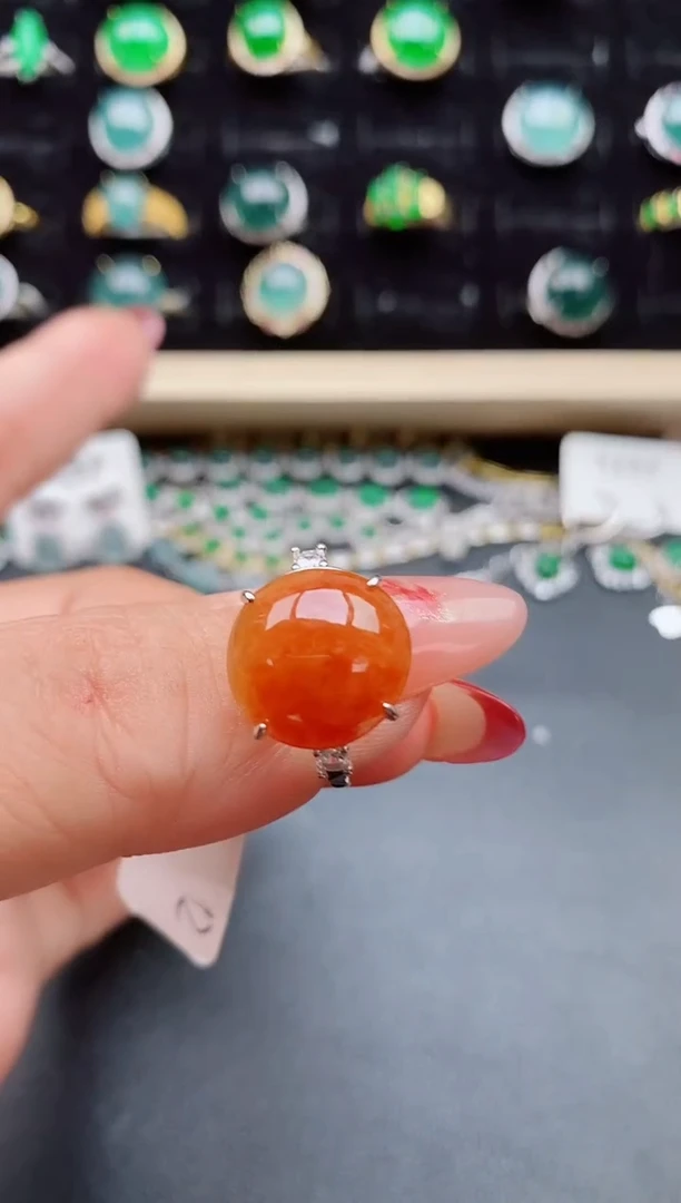 【闪购商品】翡翠戒指银S925镶嵌21321