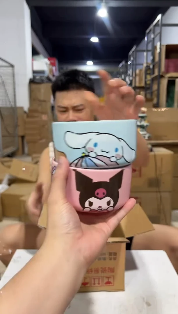 瓷片库洛米碗加玉桂狗碗